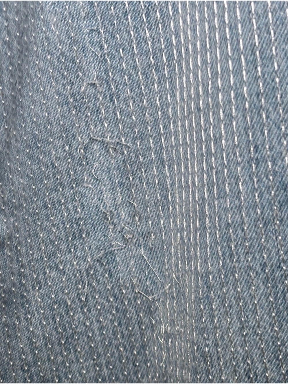 Pilcro anthropologie Light Blue Sequin Wide-Leg Jeans, size 26 , tags attached - Picture 8 of 8